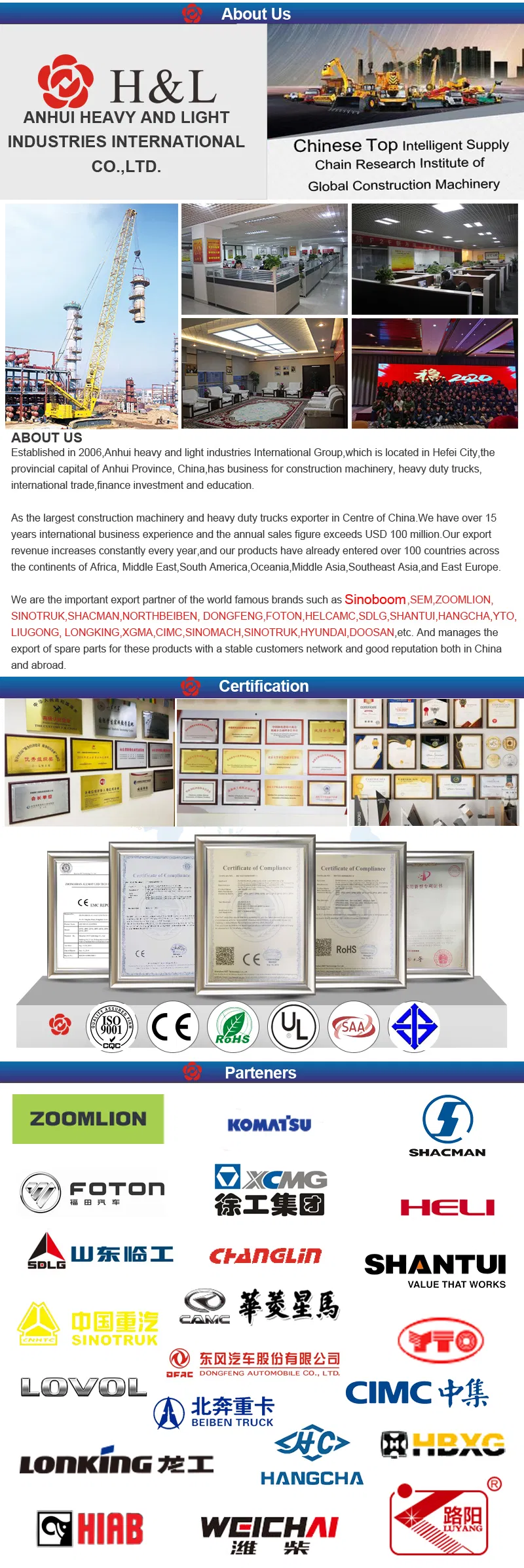 Hgr28 28m Floor Type Trailer Pump Concrete Placing Boom Cylinder Jack-up Type