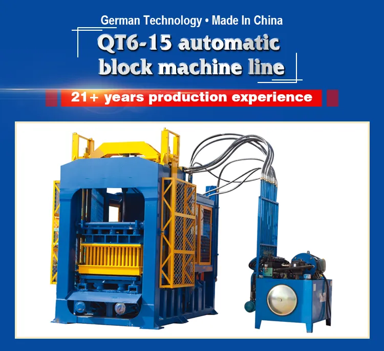 High Performance Duyueqt6-15 Auto Block Making Machine in Africa