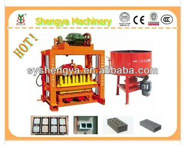 High Quality Qtj4-40b Vibration Concrete Hollow Block Machine in Africa