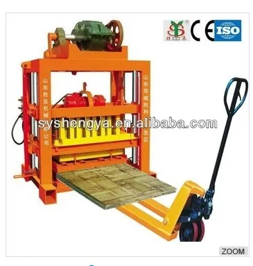 High Quality Qtj4-40b Vibration Concrete Hollow Block Machine in Africa