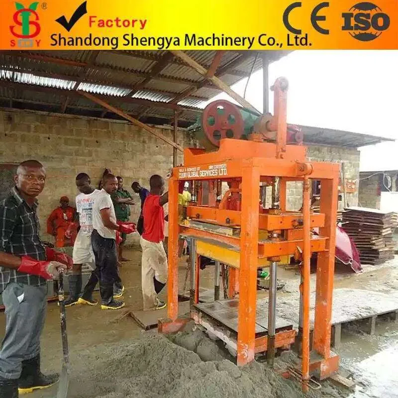 High Quality Qtj4-40b Vibration Concrete Hollow Block Machine in Africa