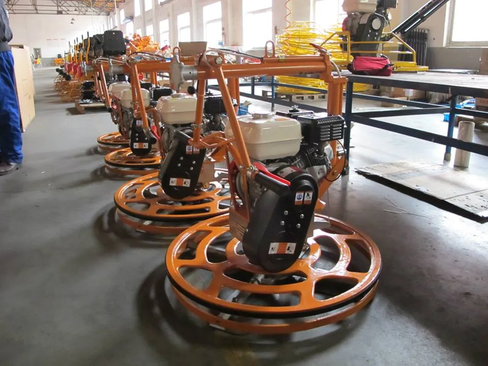 Honda Gx160 Gasoline Edging /Corner Power Trowel with Trolley Wheel Gyp-430