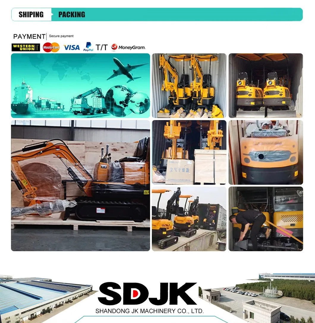 Hot Sale 1t Mini Excavator Machine, Small Garden Digger with Beautiful Appearance