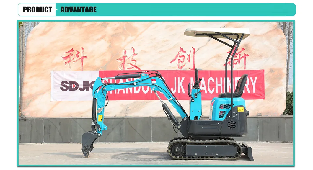 Hot Sale 1t Mini Excavator Machine, Small Garden Digger with Beautiful Appearance