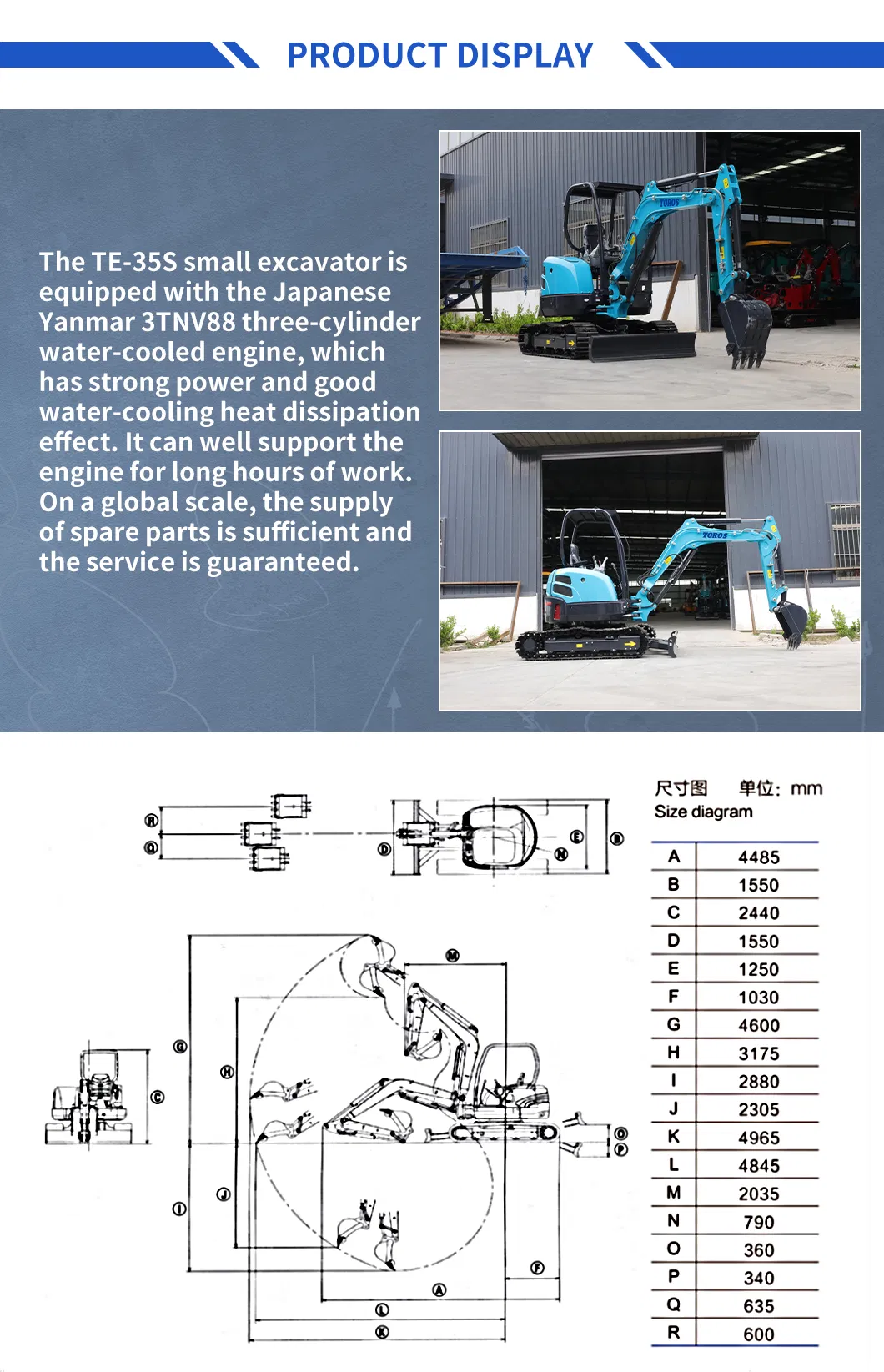 Hot Sale China 3.3 Ton 3.3t Cheap Kubota/Yanmar Engine Mini Cabin Excavator Digger with Closed Cabin/Hydraulic/Crawler/CE/Construction