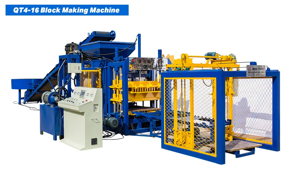 Qt4-16 Granite Block Machine Price List Soild Cement Interlocking Concrete Brick Making Machine in Kenya