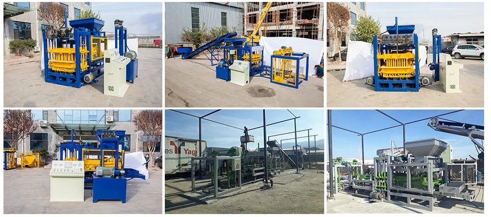 Qt4-16 Granite Block Machine Price List Soild Cement Interlocking Concrete Brick Making Machine in Kenya