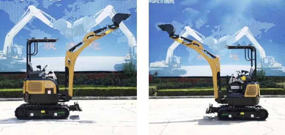 Hq16-9be Euro5 EPA4 Mini Excavator (1.7ton) with Extension Track