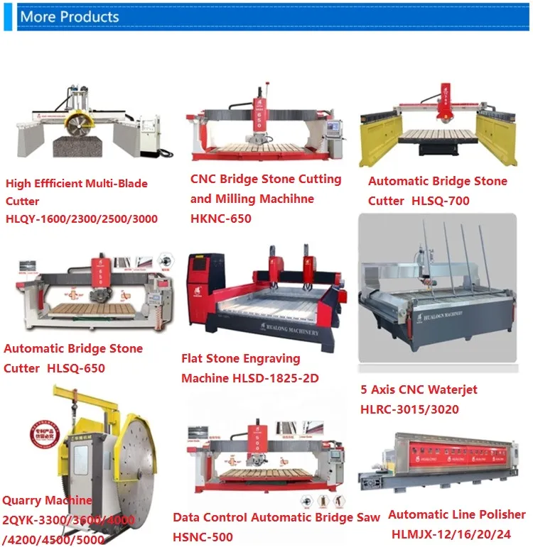 Hualong Hlcnc-3319 3 Axis CNC Center Stone Machining Center Specially Designed for Sanitary Countertop CNC Control System Standard