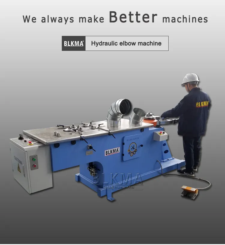 HVAC Round Duct Hydraulic Gorelocker Elbow Forming Machine
