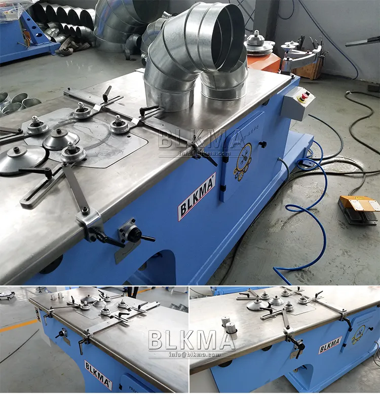 HVAC Round Duct Hydraulic Gorelocker Elbow Forming Machine