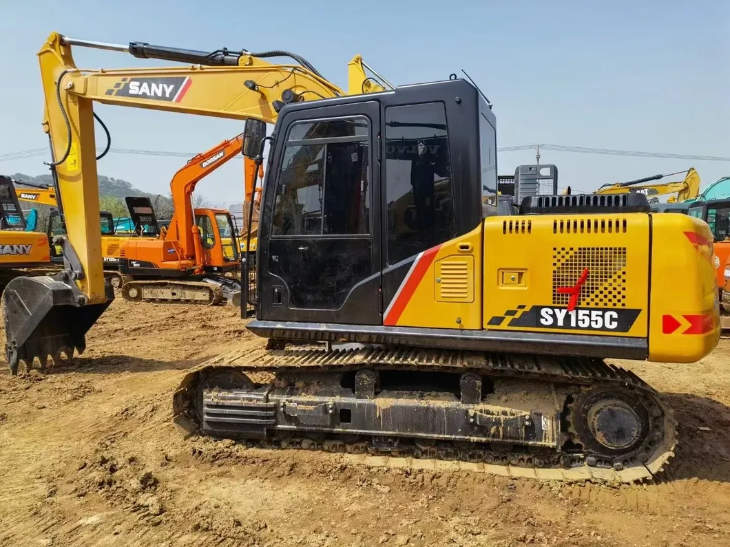 Hydraulic Crawler Used Mini Excavator Excavators Construction Machinery 15 Ton Mining Second Hand Digger Sany Excavator Sy155c Excavadora Usada Excavatrice