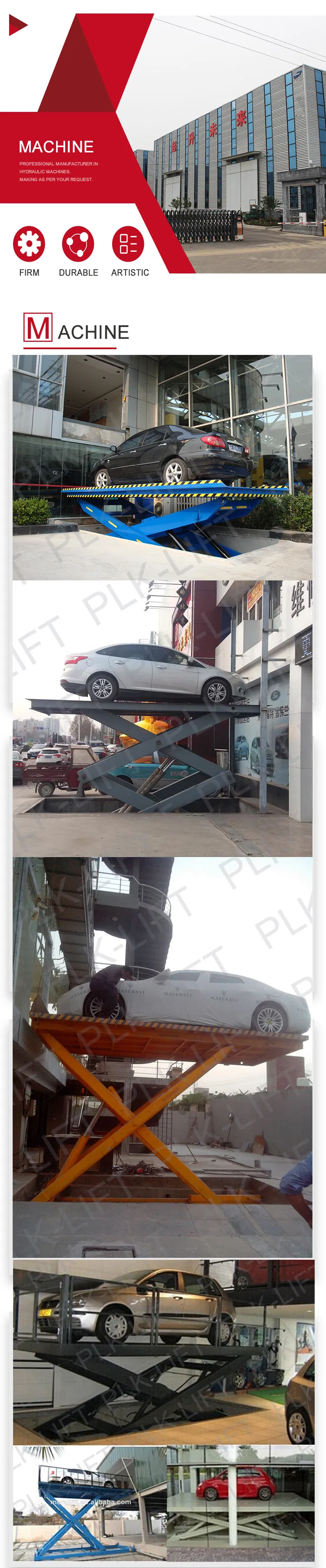 Hydraulic Electric Scissor Lift 3000kg Capacity Car Lifting Platform Lift