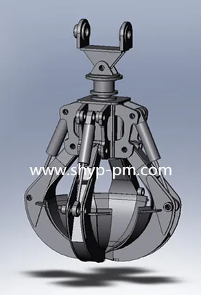 Hydraulic Orange Peels Steel Scrap Grab Bucket for Sany Excavator