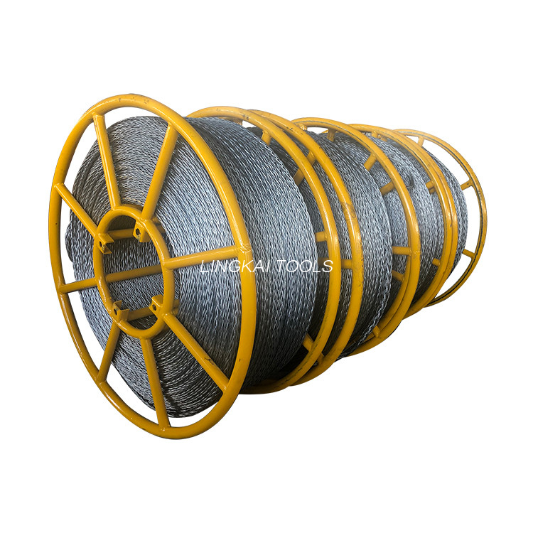 High Tensile Galvanized 13mm Anti Twisting Braided Steel Wire Rope Applied Transmission Line