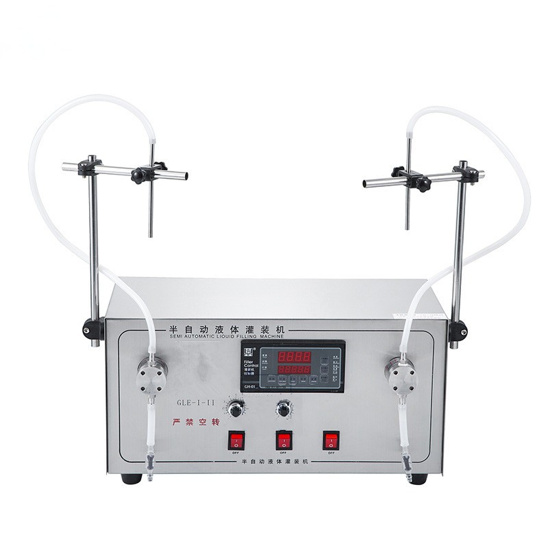Double heads Magnetic pump liquid filling machine