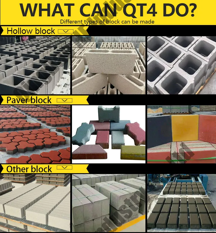 Interlocking Brick Making Machine Price in India Qt4-20 Fly Ash Brick Making Machine Price