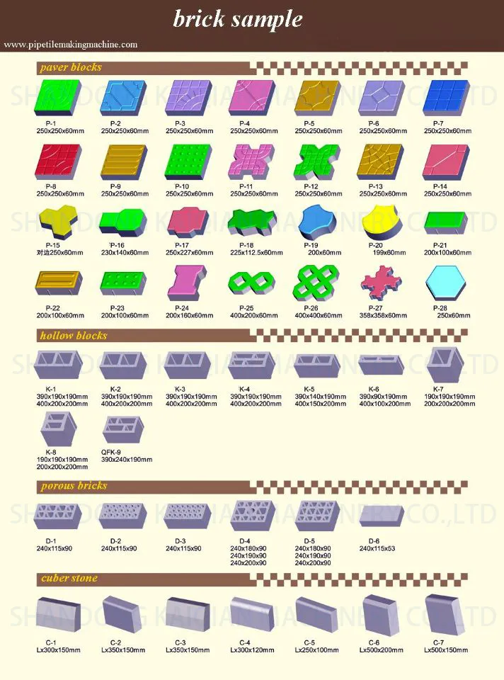 Kaidong Qt6-15 Environmental Hydraulic Automatic Solid Cinder Fly Ash Sand Cement Concrete Paver Interlocking Building Hollow Block Brick Making Machine Manufac