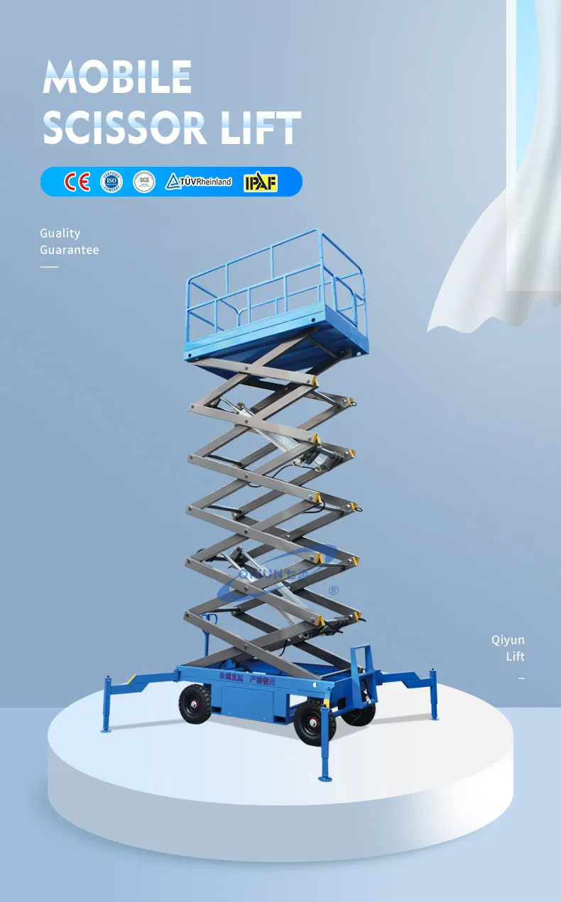 Kinglift CE ISO Certification AC/DC Drive Hydraulic Scissor Lift Platform for Aerial Work with ODM/OEM
