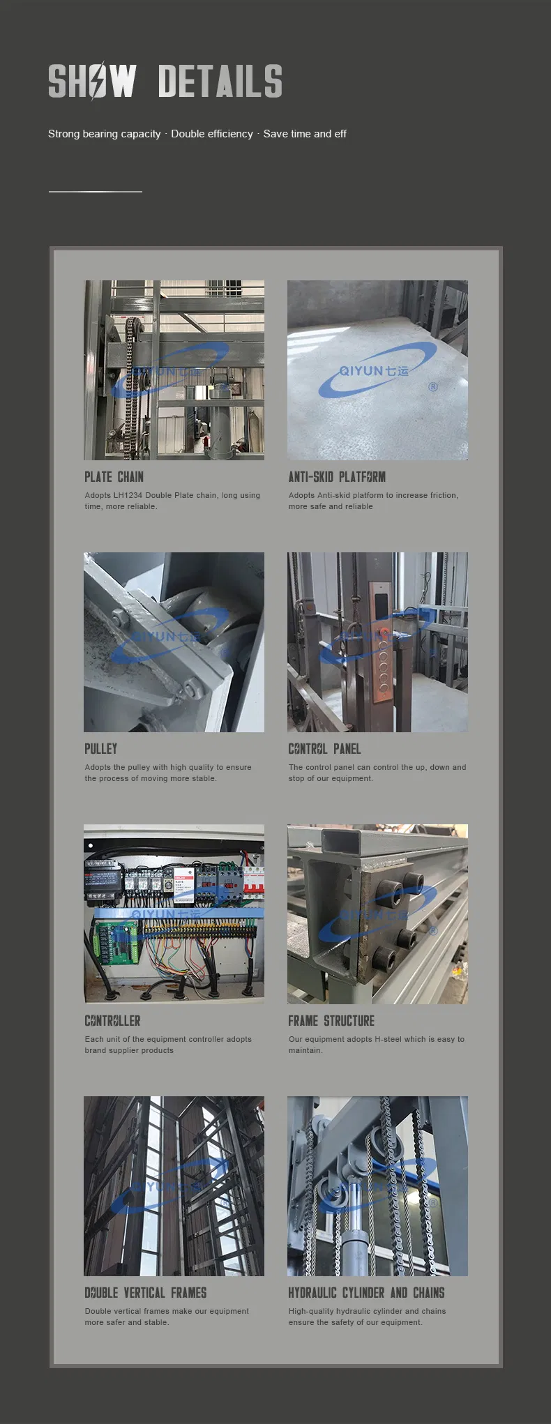 Kinglift CE ISO9001 500kg Cheapest Price Wall Mounted Industrial Cargo Lift Used in Warehouse