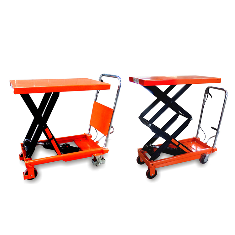 Lifting Platform 500kg Manual Mobile Hydraulic Scissor Lift Table Truck