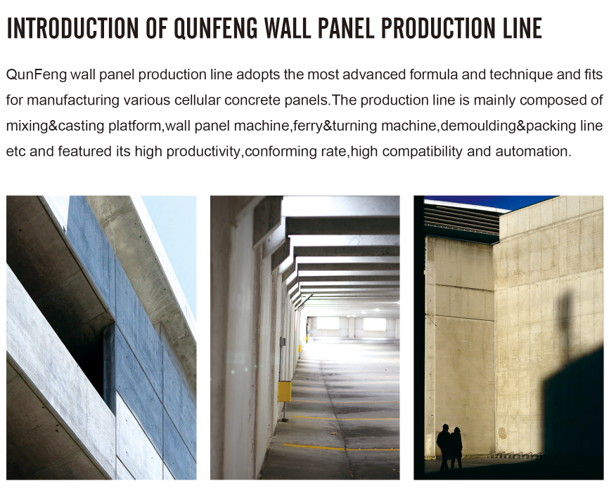 Light-weight Wall Panel Production Line foam concrete machine