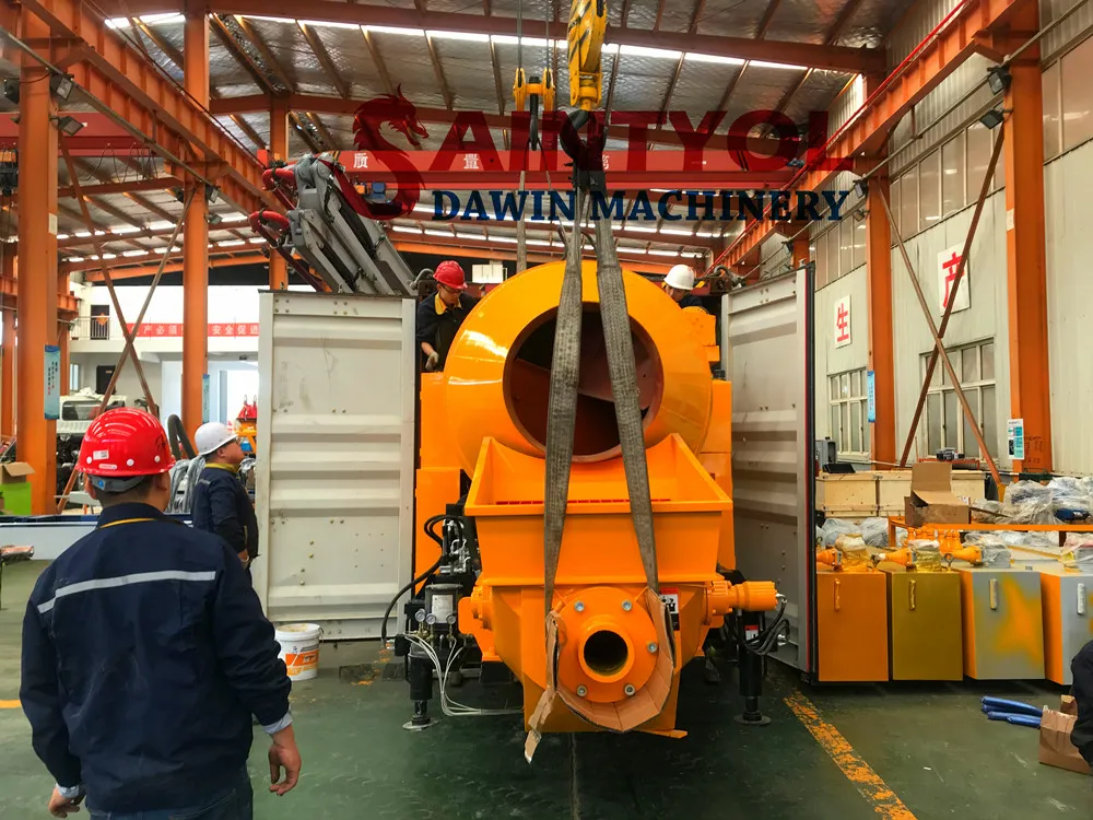 Lovol 1004 56kw Diesel Engine Concrete Mixing Pump Concrete Construction