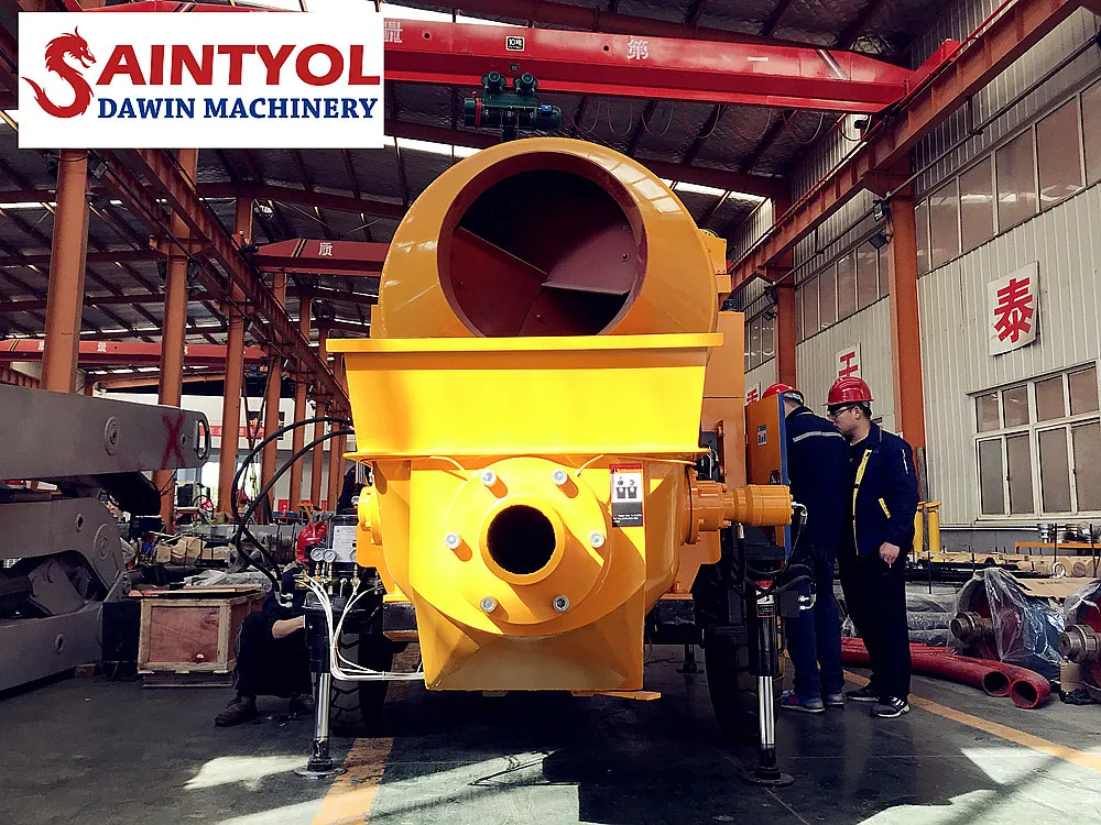 Lovol 1004 56kw Diesel Engine Concrete Mixing Pump Concrete Construction