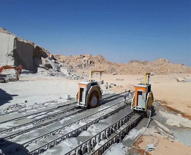 Marble Granite Block Double Saw Blade Cutter Machinery Quarry Stone Cutting Machine