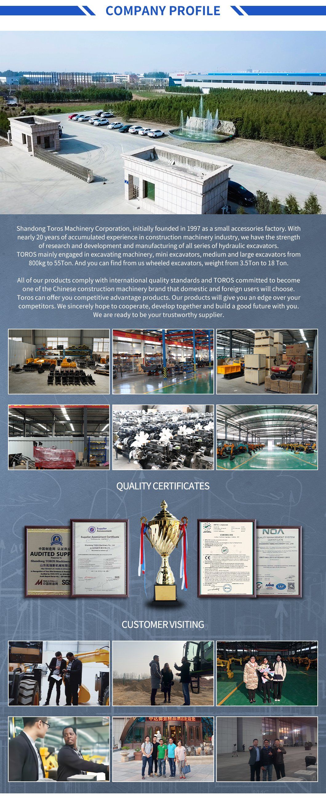 Mini Bagger Diesel Digger 3.5t Mini Earth Digger Excavator