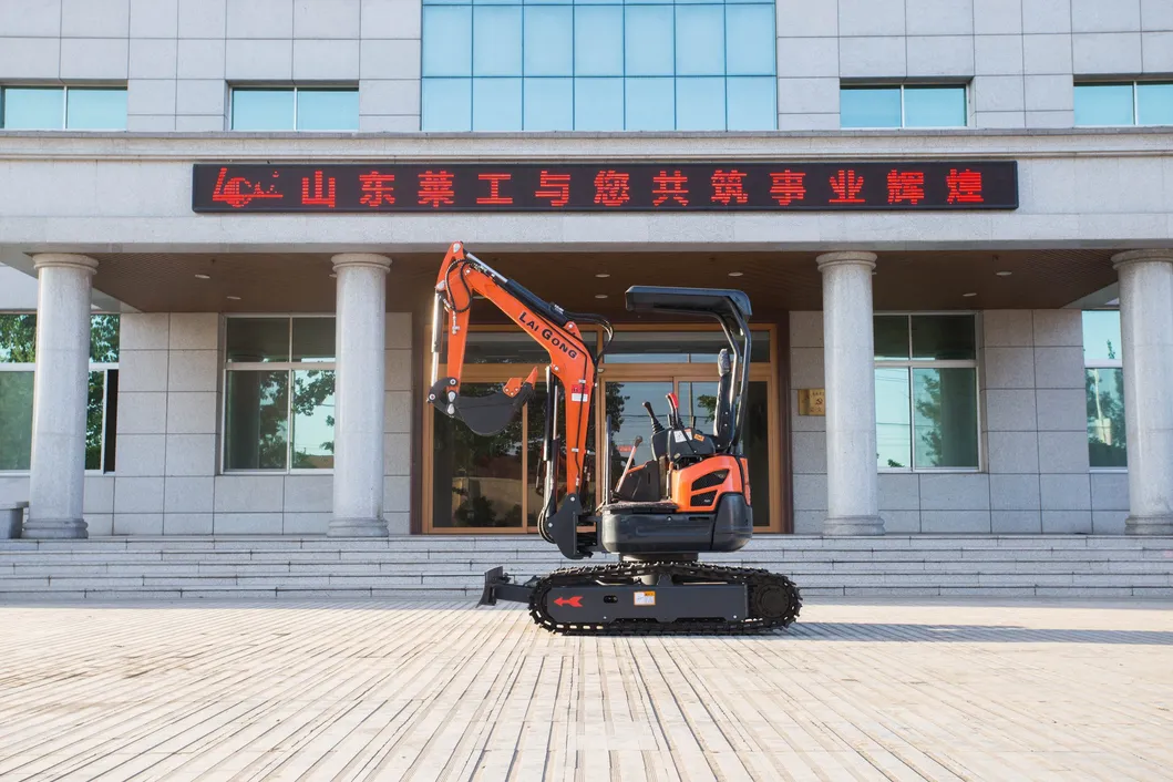 Mini Excavator with Rubber Track for Garden