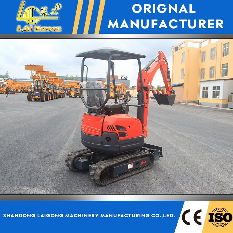 Mini Excavator with Rubber Track for Garden