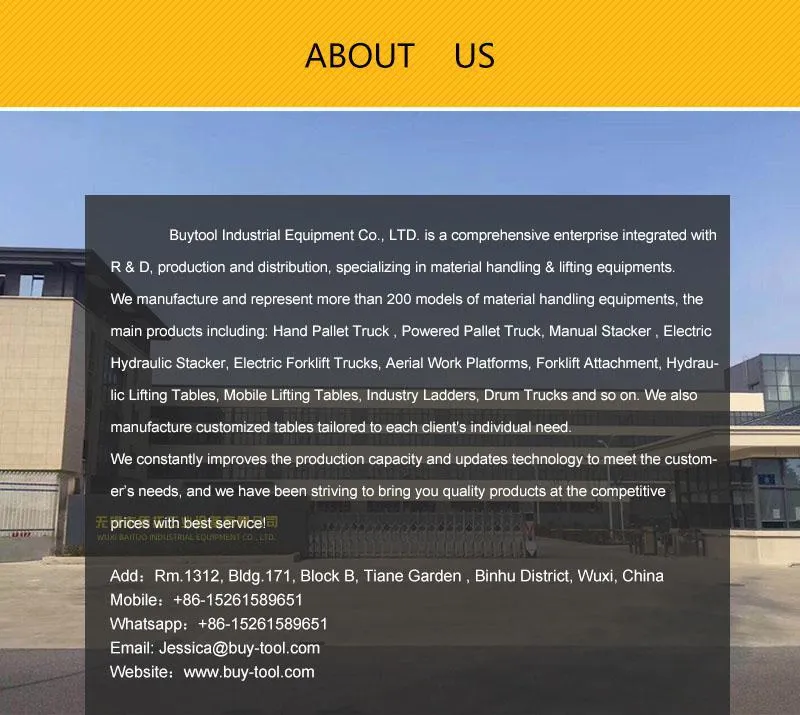 Movable Portable Stairs Disabled Vertical Scissor Wheelchair Lift Platform for Disabled