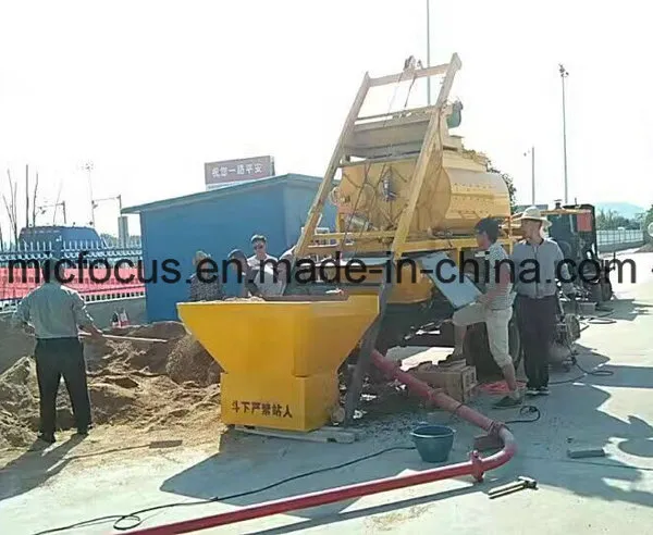 Movable Pumpcrete with Js500 Concrete Mixer