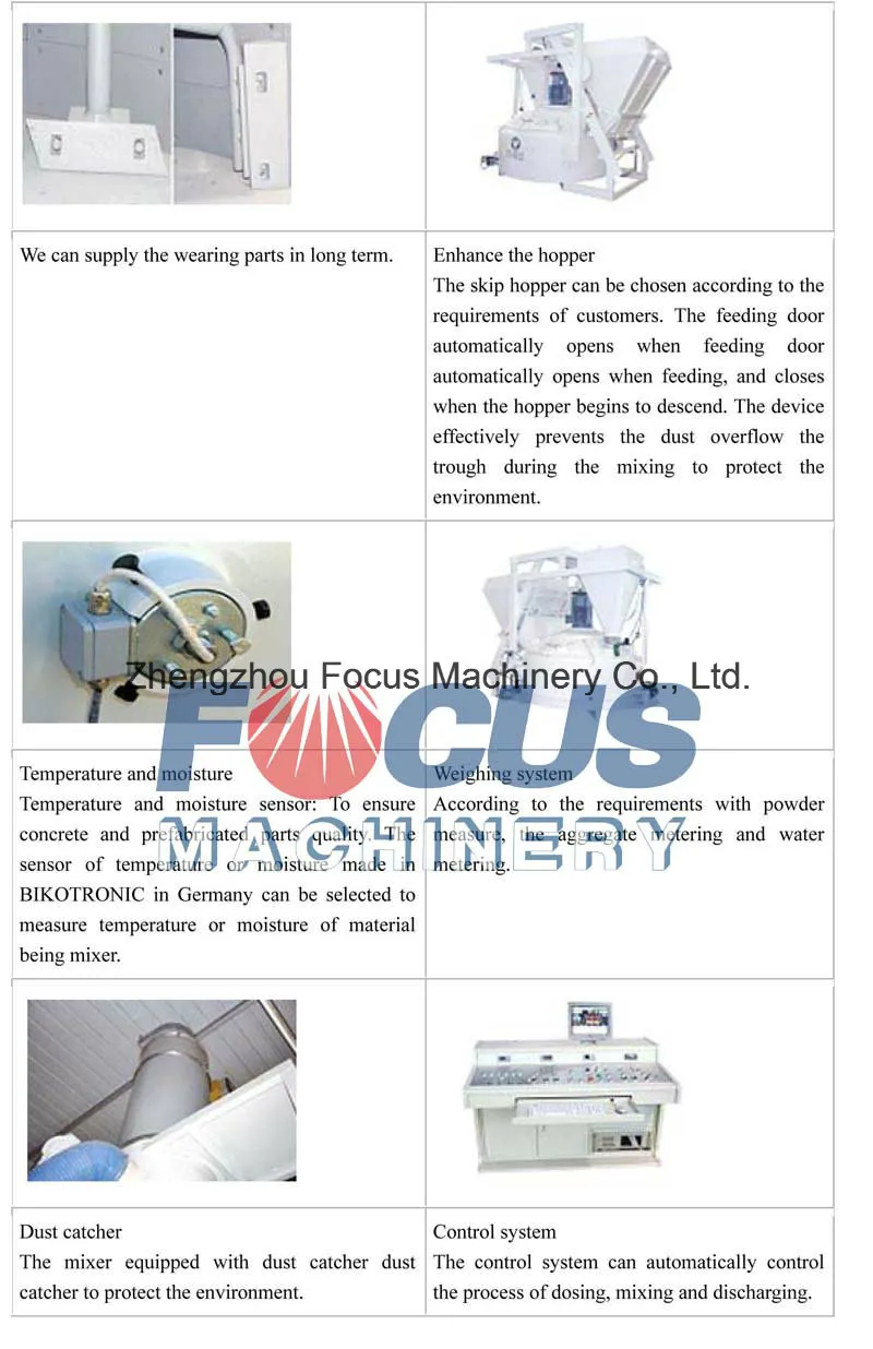 MP500, MP1000, MP2000 Vertical Shaft Planetary Concrete Mixer, Cement Mixer for Sale