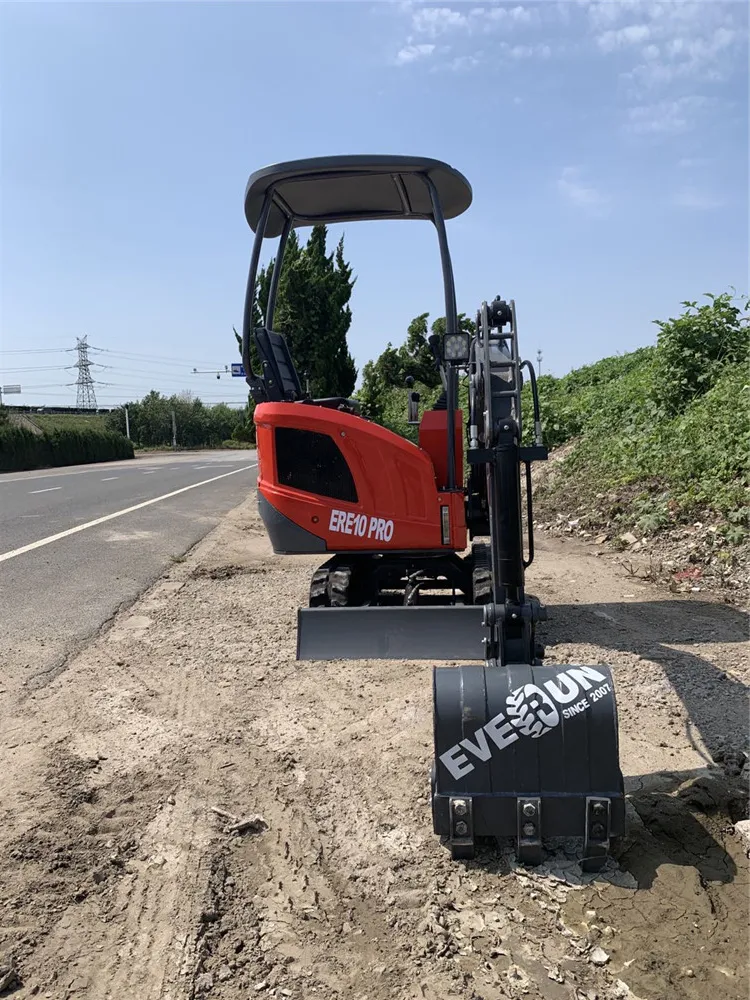 New Design Attractive appearance 1ton Mini Digger Ere10 PRO Small Crawler Excavator with Extension Track
