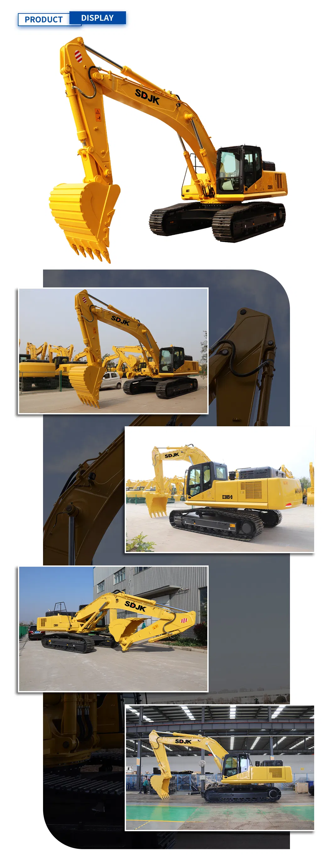 New Type Doosan 37 Ton Crawler Excavator with CE ISO Certificate