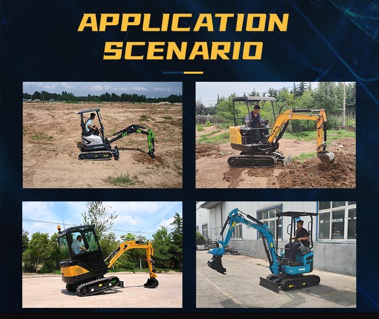 New Type Trench Digger Bagger Agricultural Hydraulic Multi Purpose Machinery Brand Escavadora with Auger