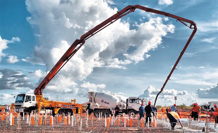 Official Schwing Concrete Pump Truck Hb62V 62m Concrete Truck with Top Chassis Price