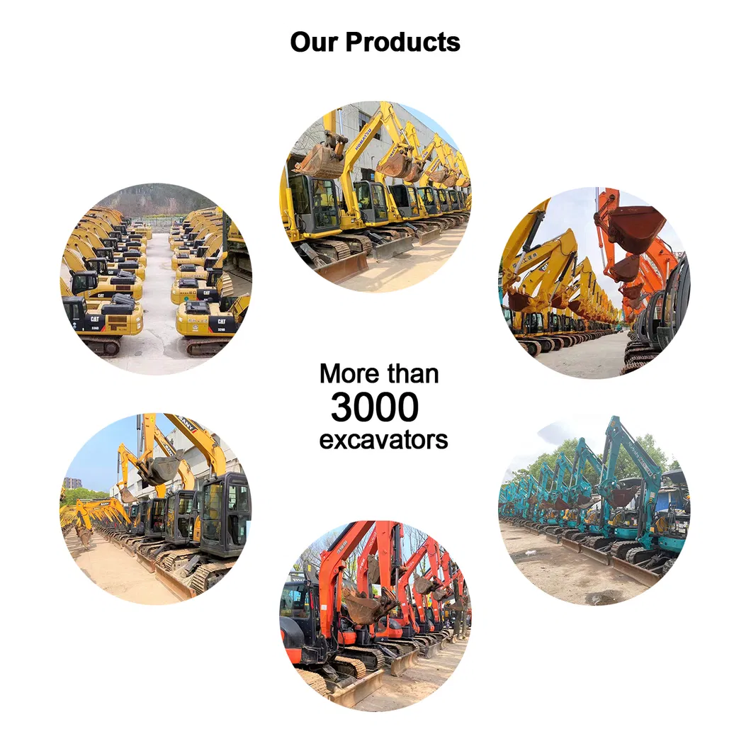 Original High Quality Komatsu/Kobelco/Caterpillar/Kubota/Hitachi/Doosan 8 Ton Second-Hand Excavator