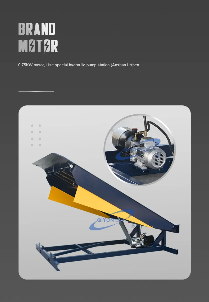 Qiyun CE ISO Stationary 6000kg 8000kg Loading and Loading Platform Logistics Use Dock Leveler with Good Quality