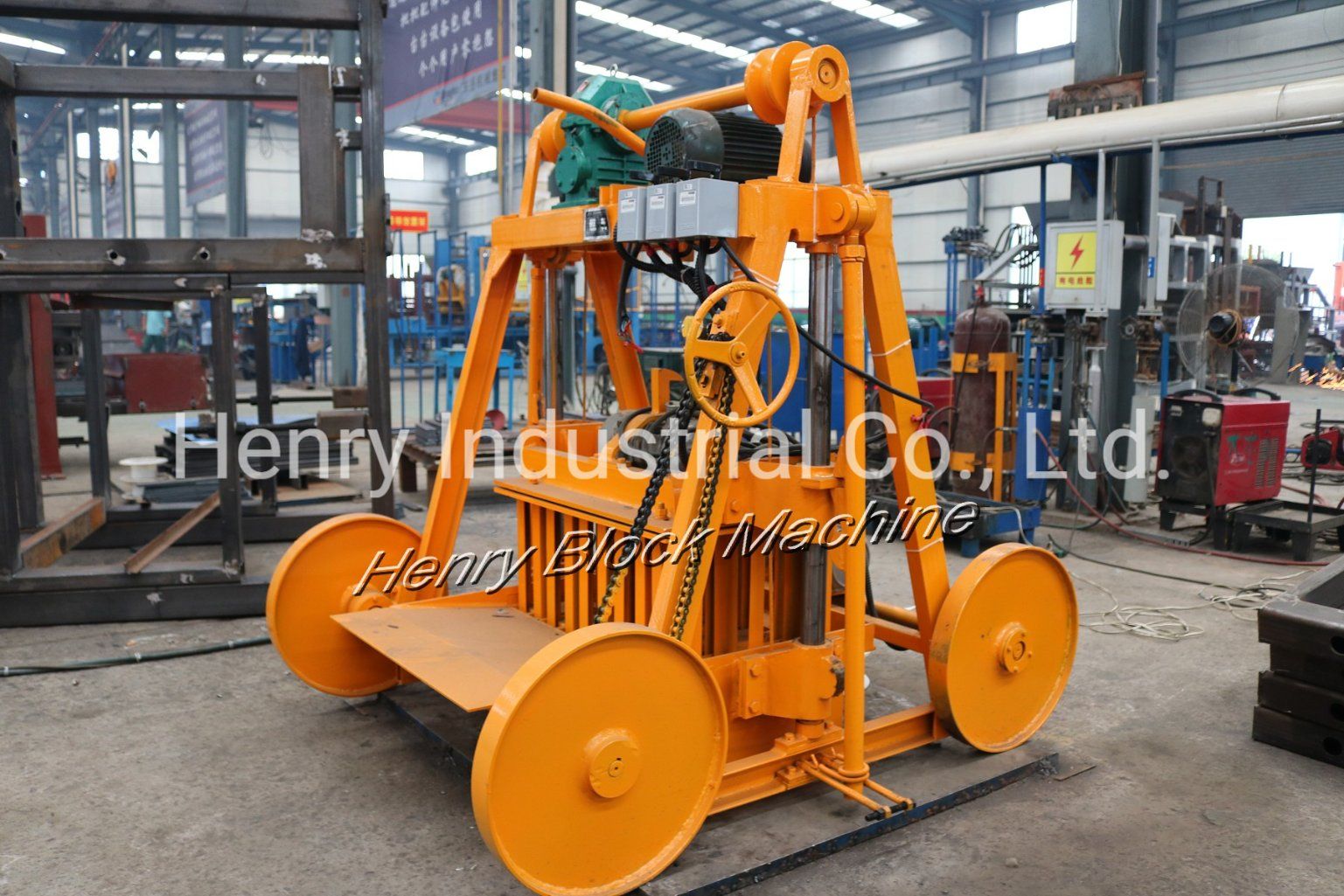 Qmy4-45 Lego Mobile Concrete Hollow Block Making Machine