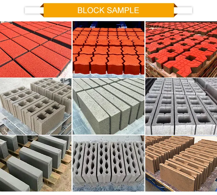 Qt10-15 Cement Hollow Block Machine Brick Making Machine