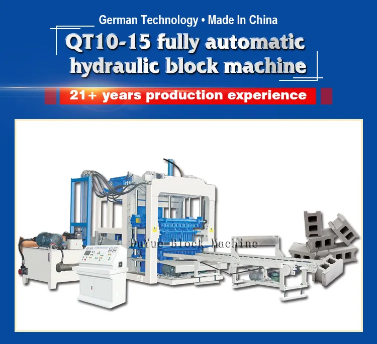 Qt10-15 Excellent Performance Suitable for Large-Scale Production Concrete Block Making Machine, Red Bricks Making Machine