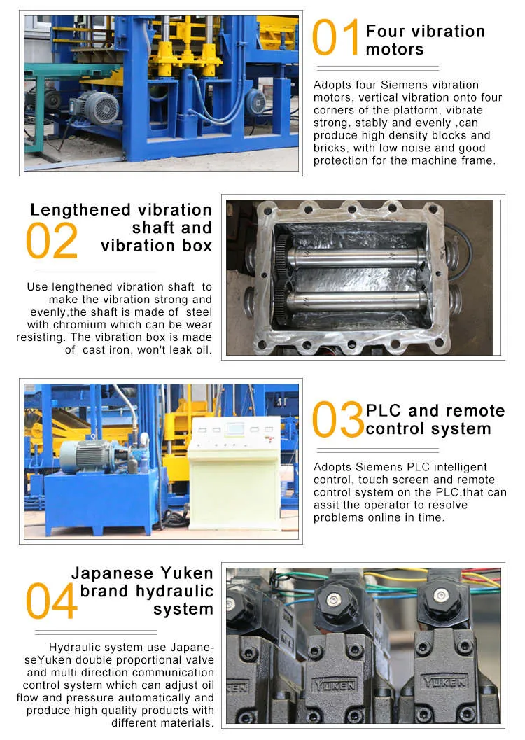 Qt10-15 Factory Price Block Brick Solid Hollow Cement Concrete Block Forming Machine