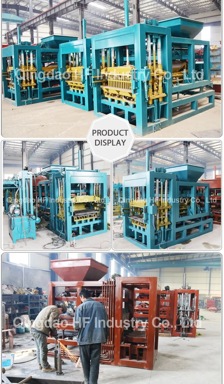 Qt4-15 Automatic Hydraform Precast Electric Concrete-Block Lego Brick Making Machine