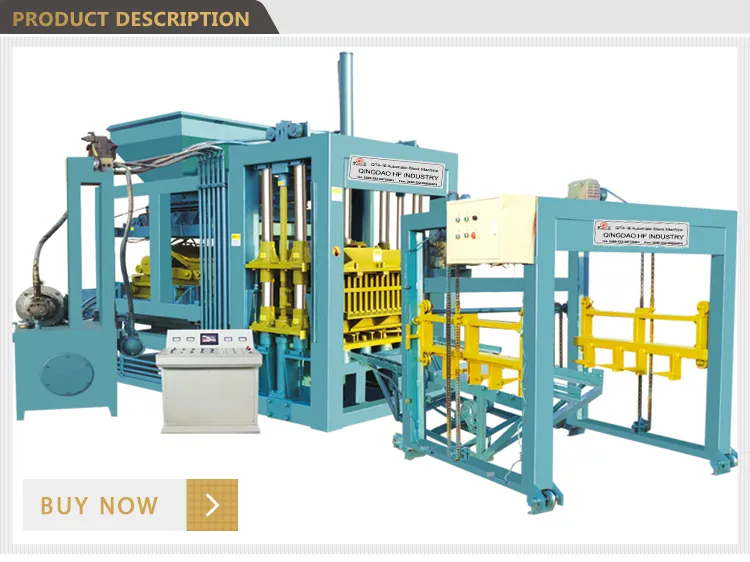 Qt4-15 Automatic Hydraform Precast Electric Concrete-Block Lego Brick Making Machine