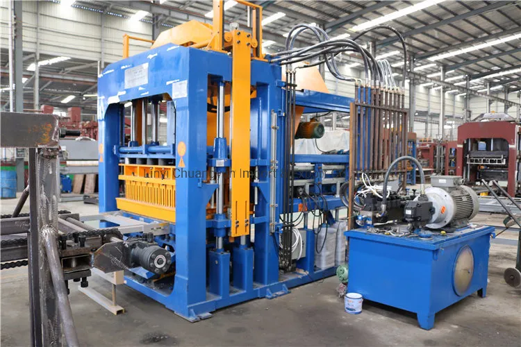 Qt4-15 Concrete Block Machine Manufacturers Cement Brick Block Making Machine in Zambia