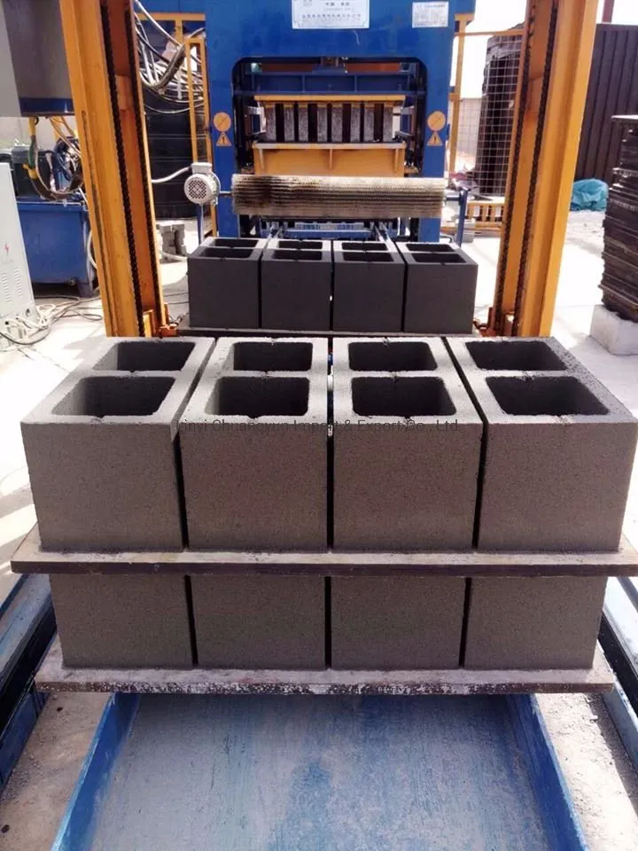 Qt4-15 Concrete Block Machine Manufacturers Cement Brick Block Making Machine in Zambia