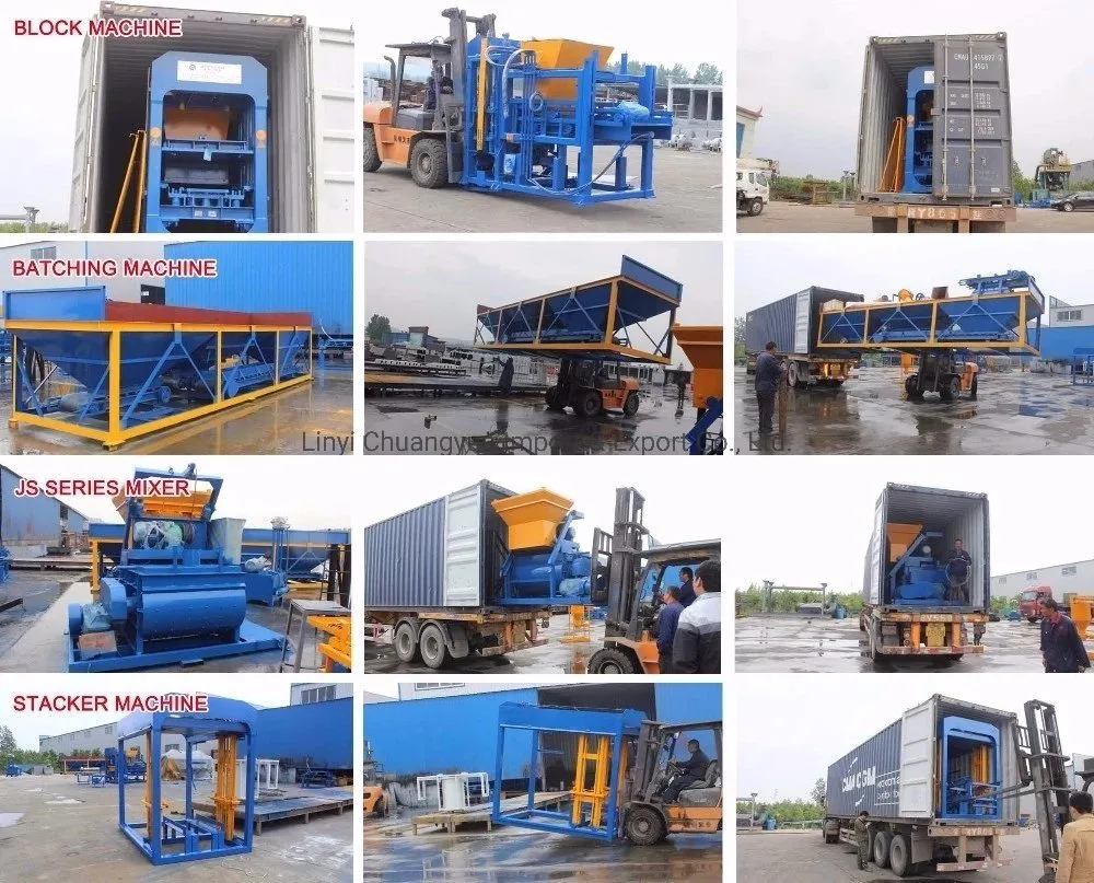 Qt4-15 Concrete Block Machine Manufacturers Cement Brick Block Making Machine in Zambia